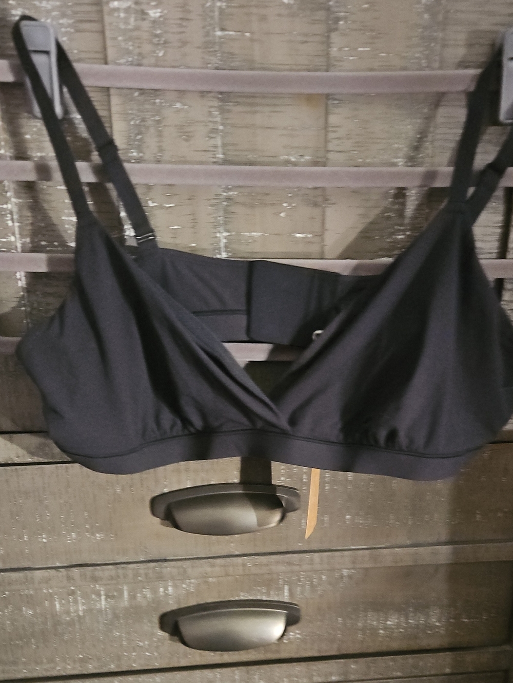Skims  Fits Everybody Crossover Black Wireless Bralette - Women Intimates